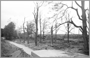 Charles Quint Boulevard from Kievrois street, 1944